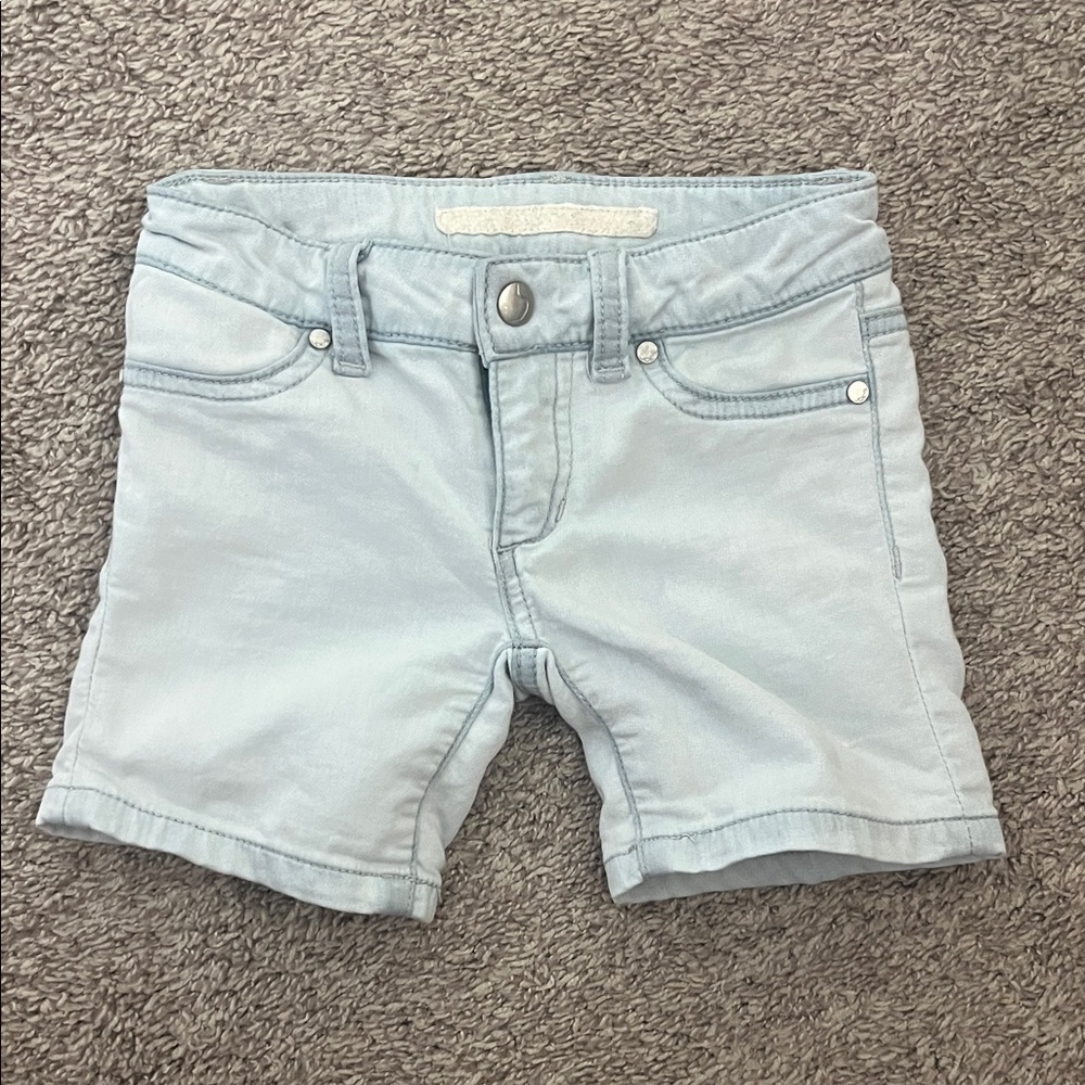 Joes jeans Light Blue Kids Denim Shorts size 5 adjustable waist